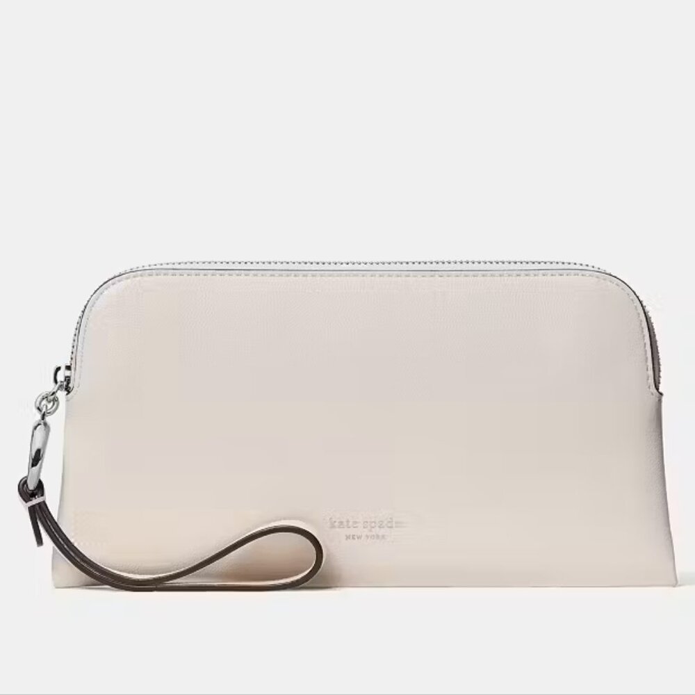kate spade Halo Wristlet in Cream NIB/NWT